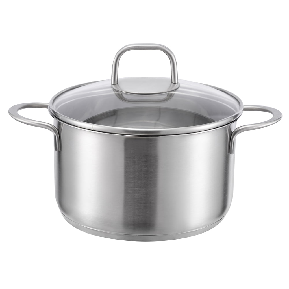 20*9.5CM Glazen deksel soeppan met dubbele handgreep JY-2095NP