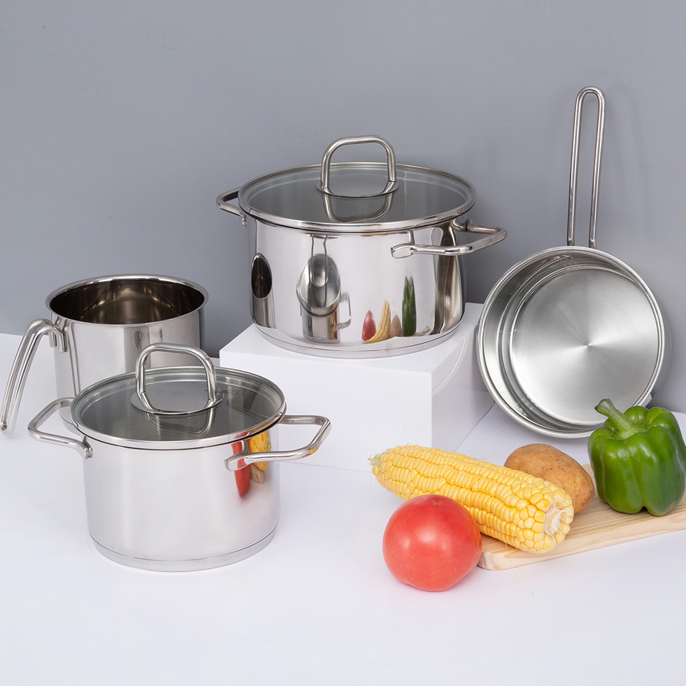 Steelpan en soeppan roestvrijstalen pannenset JY-HJ-5