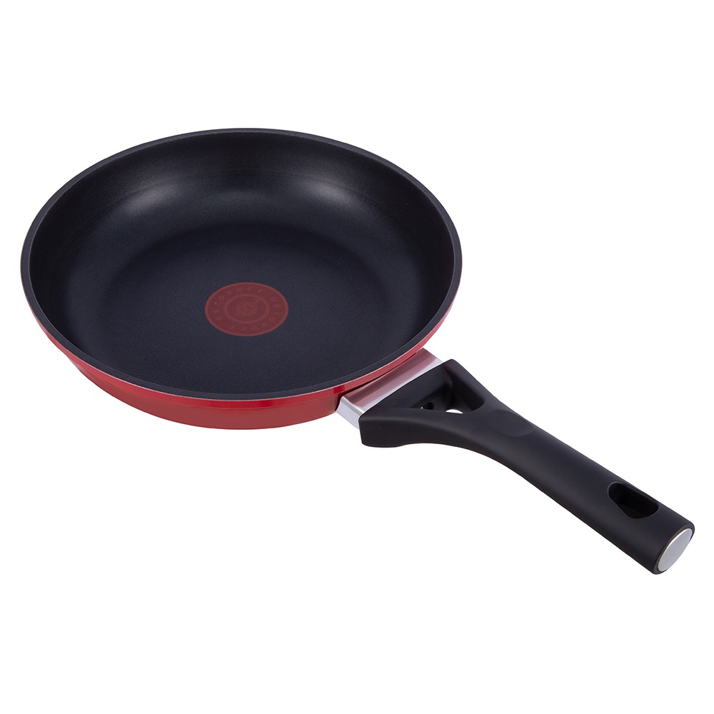 24*5.0cm non-stick rode thermochrome spot aluminium koekenpan zonder deksel JY-HHDL22-2450